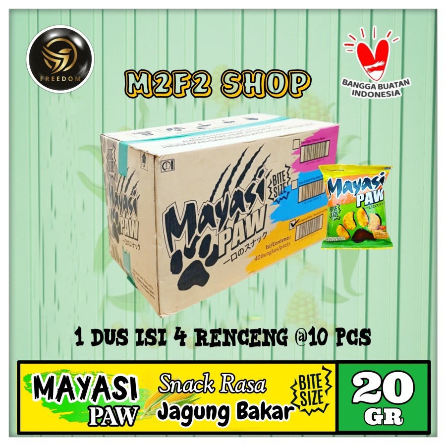 

Snack Mayasi PAW Bite Size Roasted Corn Flavor | Camilan Rasa Jagung Bakar Sachet - 20 gr (Kemasan Karton)