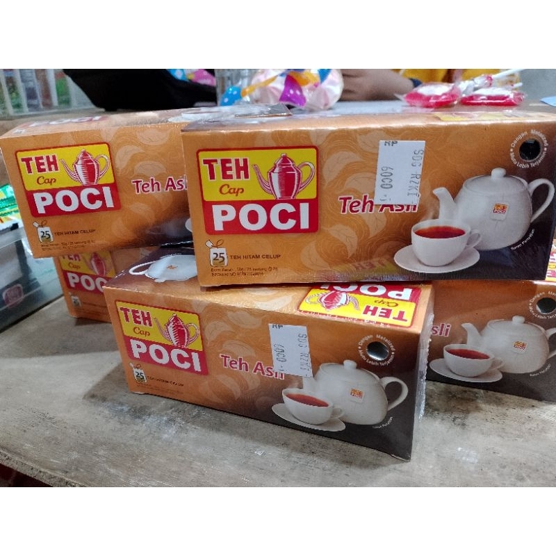 

TEH CAP POCI TEH HITAM CELUP ISI 50g / 25 celup