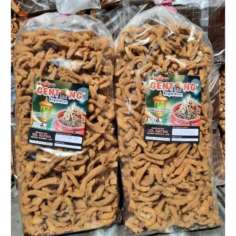 

*Kripik usus gentong edisi lebaran berat 1 kg