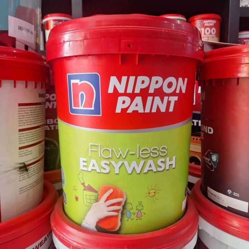 Flawless Easy Wash 20L Nippon Paint / cat tembok dinding interior premium mudah dibersihkan easywash