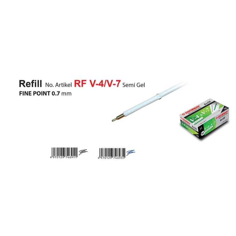 

REFILL SNOWMAN RF V-4/V-7 REFILL BOLPEN V4 & V7