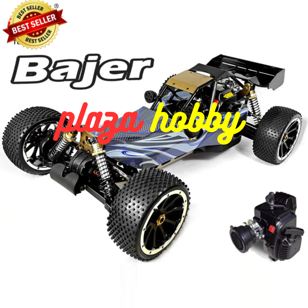 rc car buggy gasoline pakai bensin HSP Bajer 94054S engine 32CC 2TAK skala 1:5