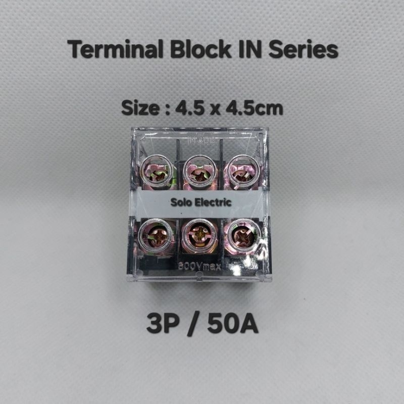 Terminal blok Din Rail 50A Terminal Connector Kabel