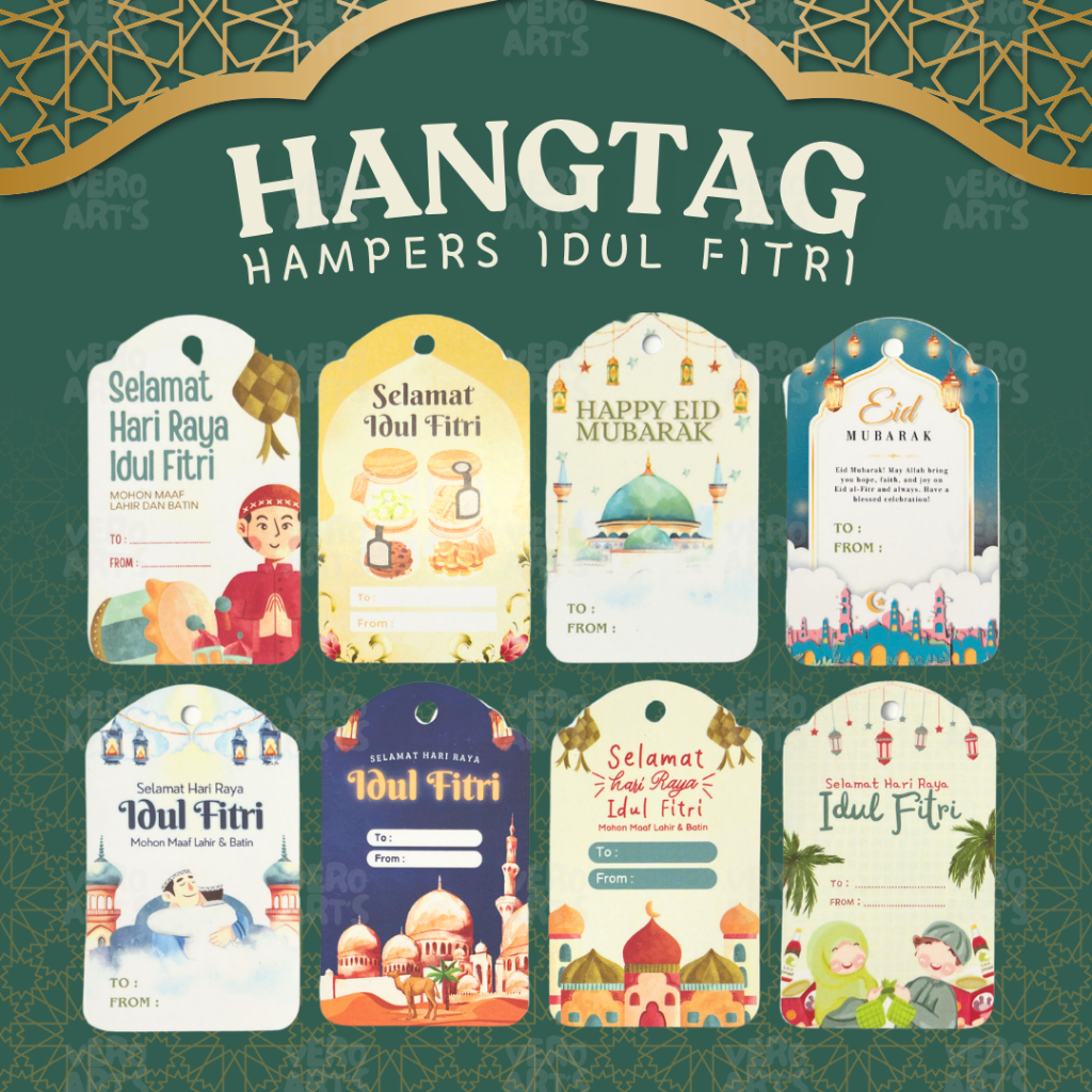 Hang Tag Hampers Idul Fitri | Eid Mubarak | Tebal 310gr