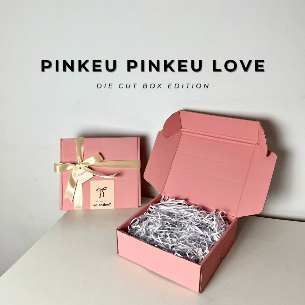 

PACKINGIN BALI - DIE CUT SOFT BOX GIFT BOX FULL PINK SIZE 24 x 24 x 7 CM | KOTAK BOX HADIAH PINK MERAH MUDA EDITION
