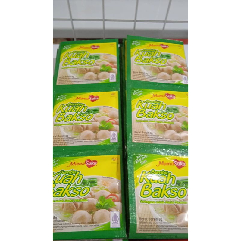 

Mamasuka Bumbu Kuah Bakso Renceng (isi 10 sashet)