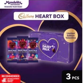 

CADBURY HEART BOX COKLAT CADBURY POPHEART 150GR ISI 3PCS FREE BOX CANTIK EDISI HARI KASIH SAYANG VALENTINE