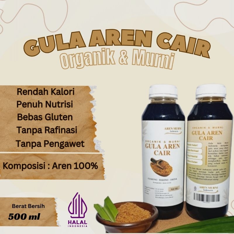

Gula Aren Cair Murni 100% kemasan 500 ml
