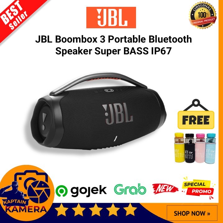 JBL Boombox 3 Portable Bluetooth Speaker Super BASS IP67 Powerful Sound Original