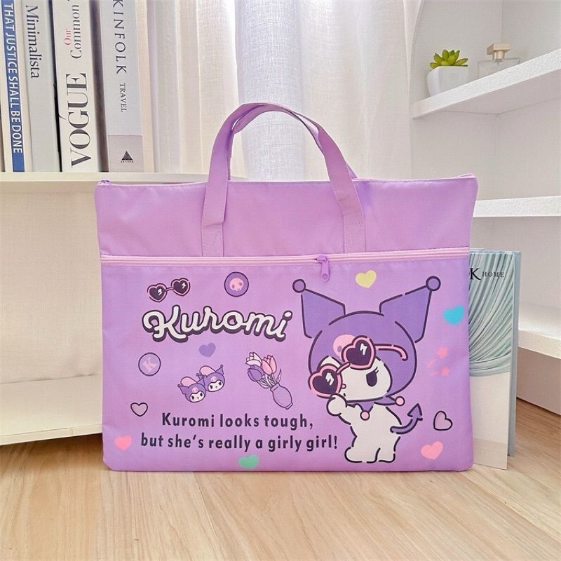 TRENDING SEKARANG Tas Map, Tas File, Tas Laptop Kulit Sintetis Sanrio