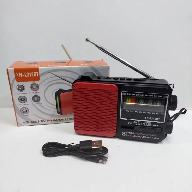 NEW COD F2312BT Radio Fleco Radio Bluetooth Mini Fleco Radio Jadul Radio Cass Mini Bluetooth Pemutar