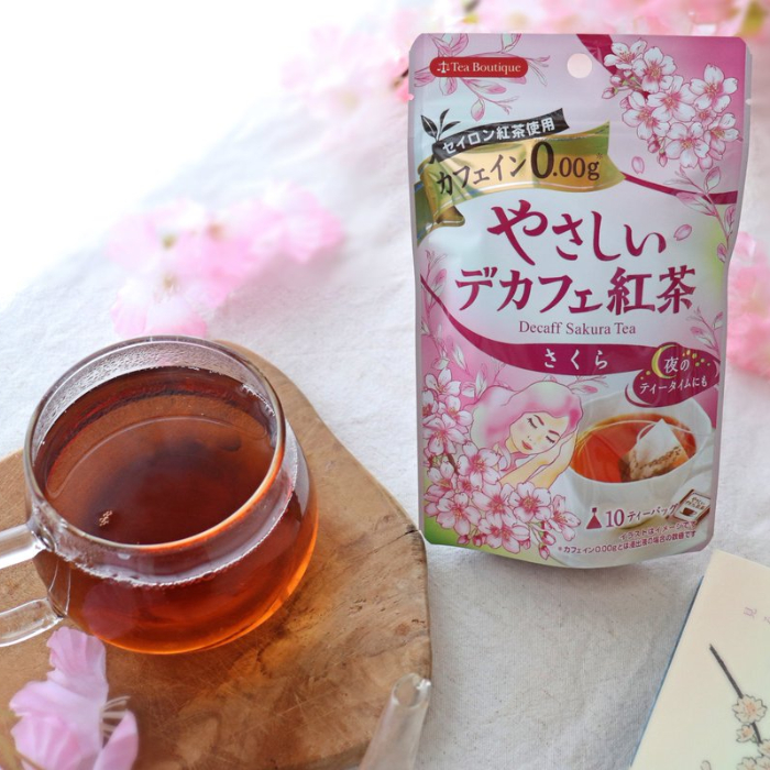 

TEA BUTIQUE Gentle Decaffeinated Black Tea Sakura 10'S