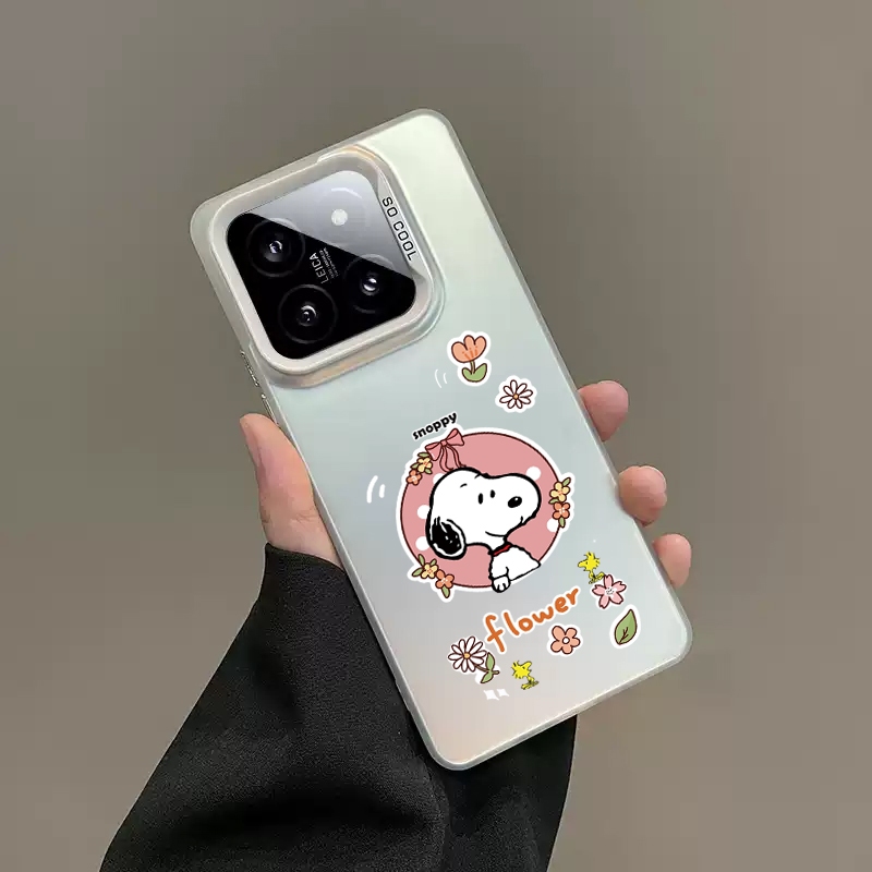 Case OPPO KARAKTER SNOOPY ANTIQUE WHITE  Untuk  a15 a16 17 a5 a52 a54 a55 a57 a58 a74 oppo reno oppo
