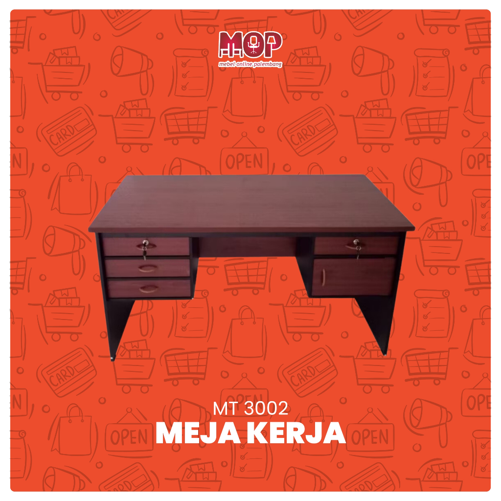 Meja kerja meja kantor minimalis Meja tulis Expo MT 3002