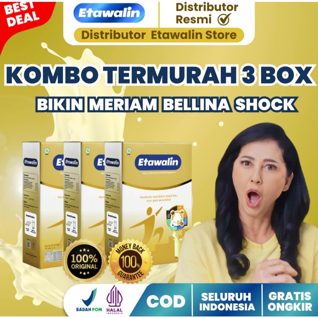 

PAKET MURAH!!! Etawalin 3 Box - Susu Kambing Etawalin Asli Original Atasi Nyeri Sendi dan Tulang