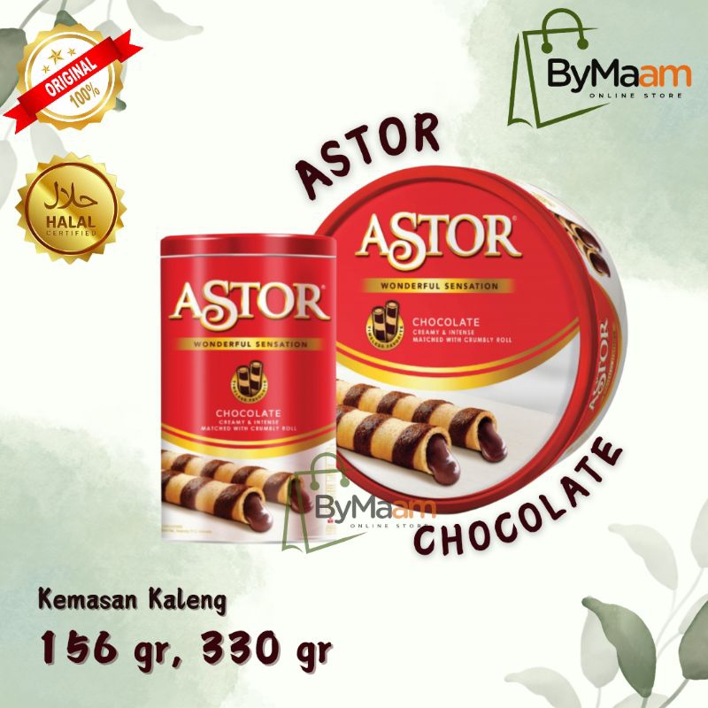 

ASTOR Wafer Stick Chocolate Kaleng 156gr | 330 gr Cokelat Double Astor Tin