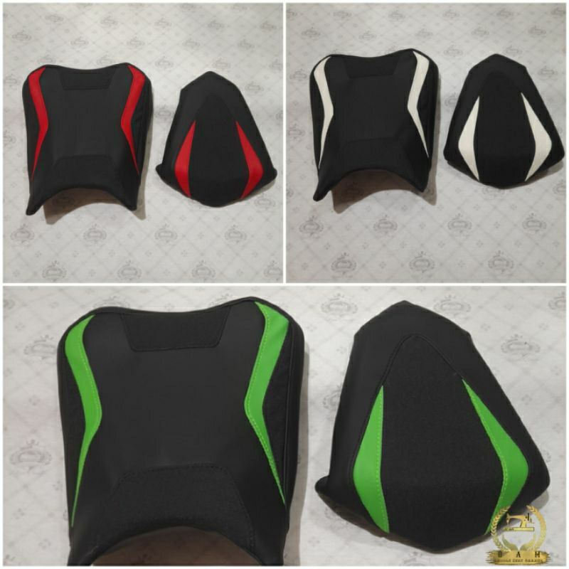 Cover Seat Kulit Jok Sadel Ninja 250fi Old Custom 2 MB-Tech - Sepeda Motor Kawasaki Ninja 250 Fi Old