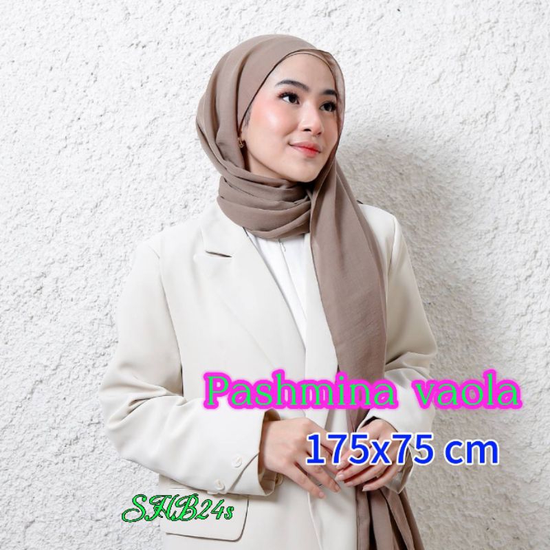 Vaola Hijab Pashmina / Pashmina Vaola Tanpa label