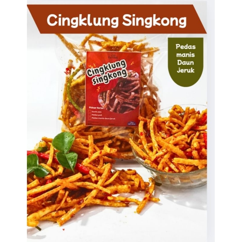

CINGKLUNG SINGKONG PEDAS MANIS DAUN JERUK.
