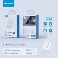 Foomee CQ15 Quick Charger PD 20W Adaptor Charger ORIGINAL FOOMEE