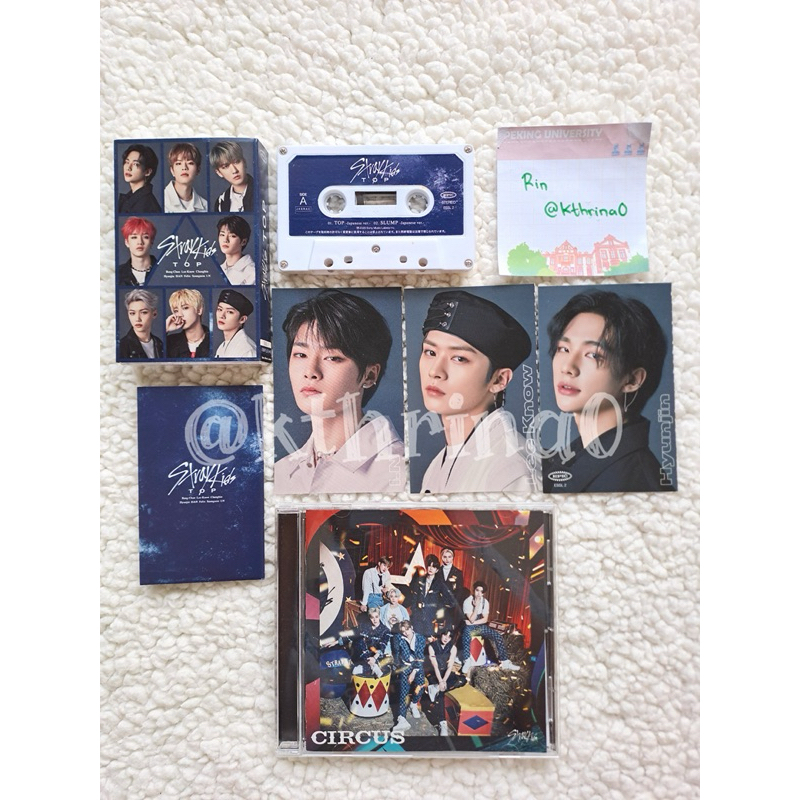 Stray Kids Skz Cassete Tape Top Tog Japan Circus Album Pc Photocard