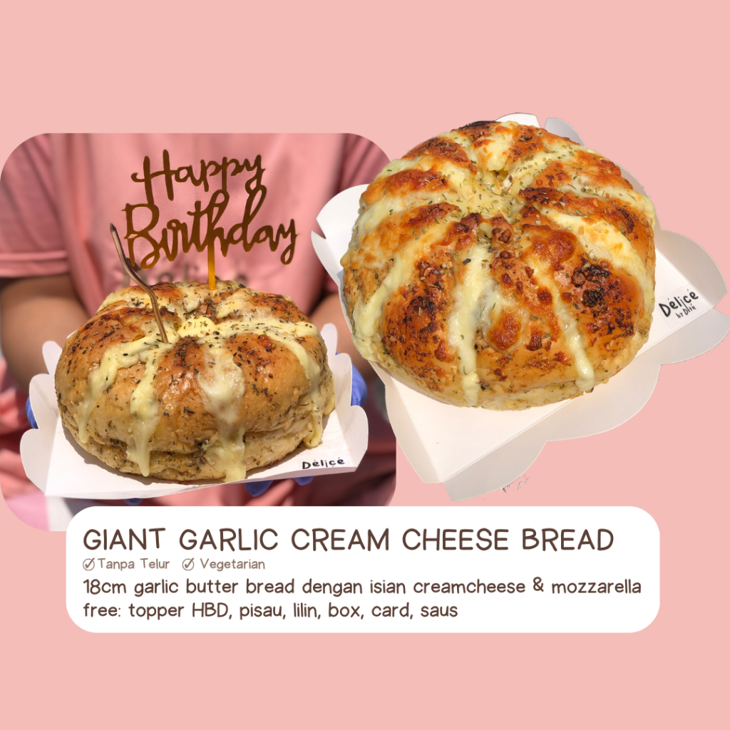 

Giant Garlic Cream Cheese Toast