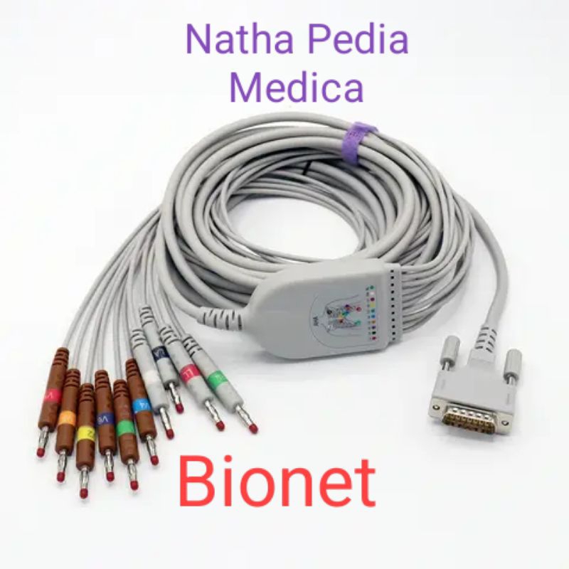 Kabel ECG Cabel EKG Bionet / Mindray / Schiller / Edan / Elitech / GE / Fukuda Denshi / Fukuda ME / 