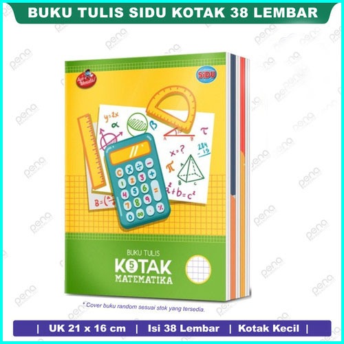 

(10 BUKU / 1 PAX) BUKU TULIS KOTAK SIDU MATEMATIKA 38 LEMBAR / BUKU KOTAK KECIL 38 LBR SINAR DUNIA