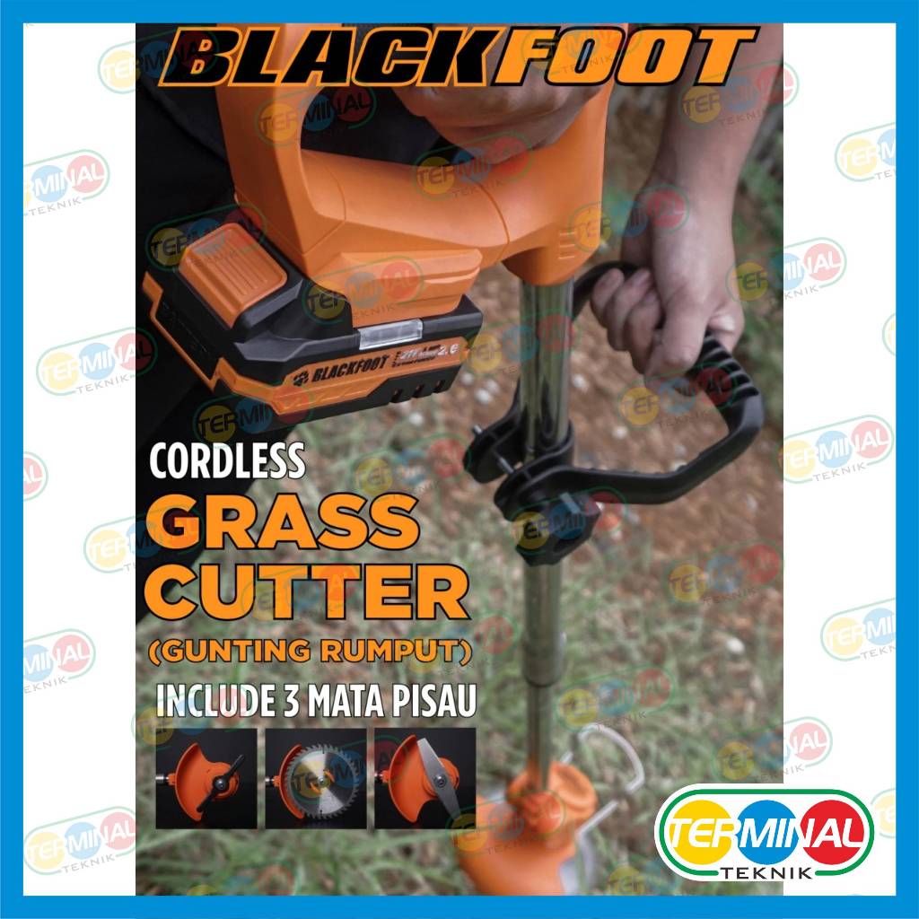 Blackfoot Cordless Gunting Rumput Grass Cutter Mesin Pemotong Rumput