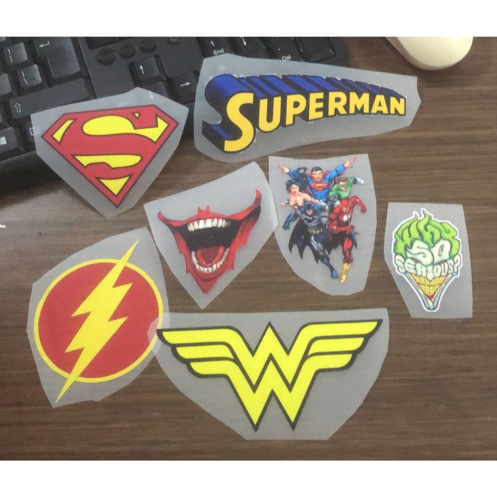 

SABLON STIKER SATUAN DTF - DC COMICS - UKURAN 8 SAMPAI 9 CM - SABLON SETRIKA