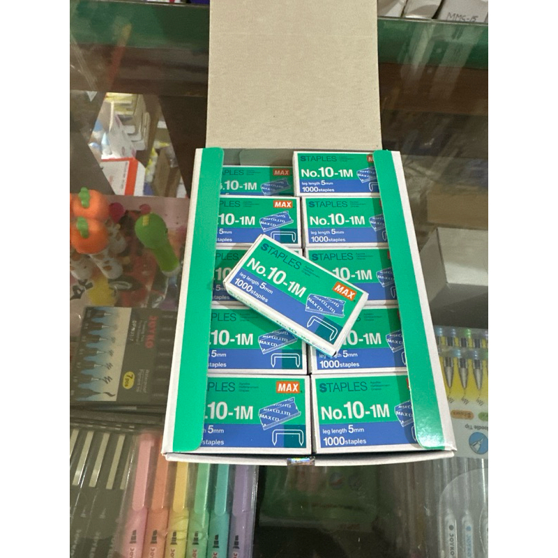 

( 1 pcs ) Isi Staples MAX no.10 - 1M / Isi Ulang MAX Heavy Duty No.10 untuk Stapler HD-10