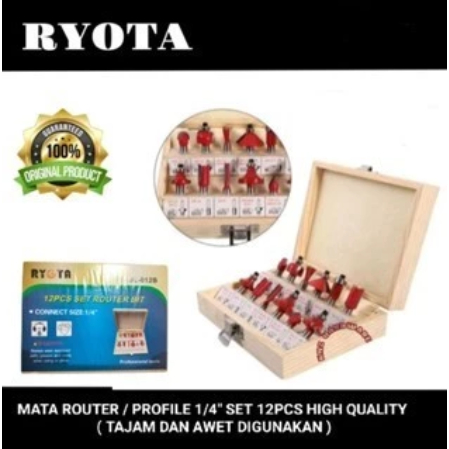 ryota mata router / profile set 12pcs 1/4"
