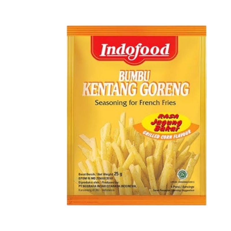 

INDOFOOD BUMBU KENTANG GORENG JAGUNG BAKAR 25 GR 385519