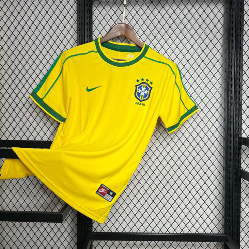Jersey Brazil Home 1998 Retro Classic