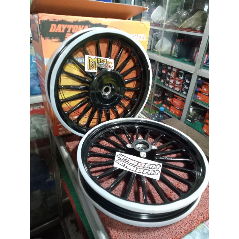 Velg Daytona Palang 20 Vario 125/150, Beat, Scoopy, Genio, Vario 110 Pelak Ring 14