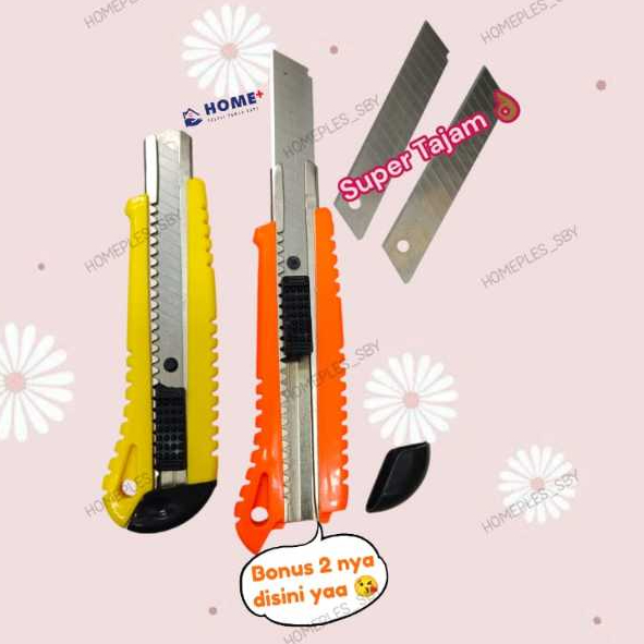 

Cutter Besar Nevada 18 mm + Bonus Isi 3 Pisau Cutter Nevada / Cutter Knife