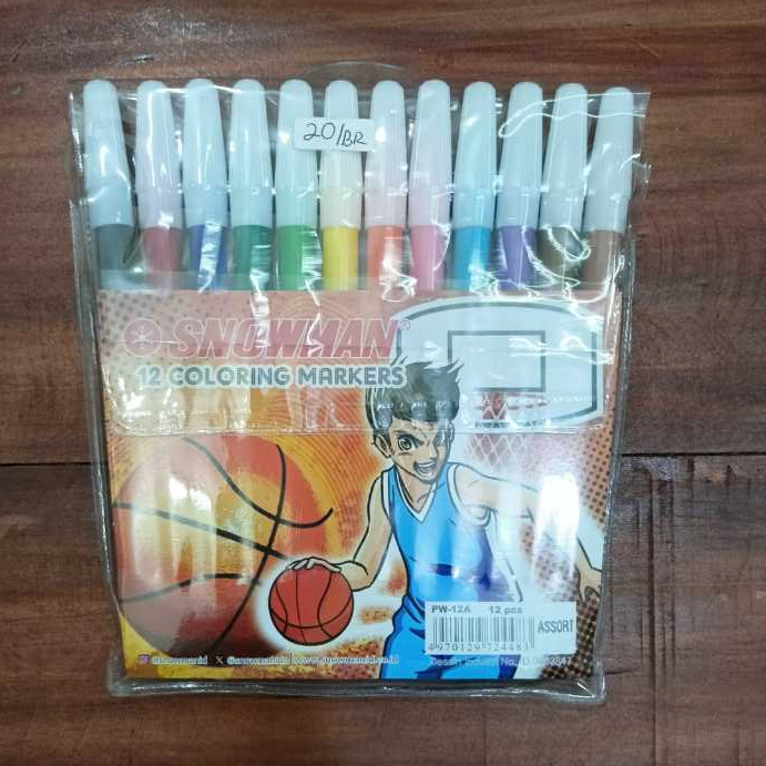 

Spidol 12warna Snowman (12warna)