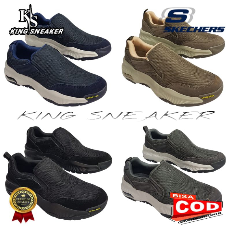 SKECHERS ARCHFIT GOODYEAR / SEPATU PRIA / SKECHERS ARCHFIT / SEPATU SKECHERS PRIA