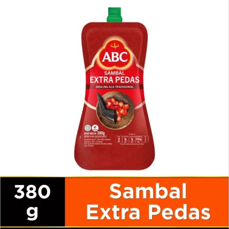 

ABC Saos Sambal Extra Pedas Pouch 380gr