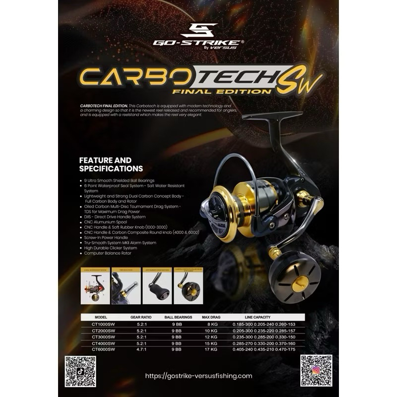 REEL SPINNING VERSUS CARBOTECH SW FINAL EDITION