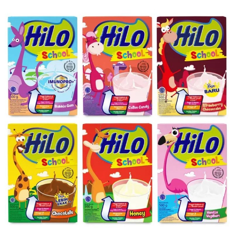 

HILO School Susu Tinggi Kalsium 500 gr