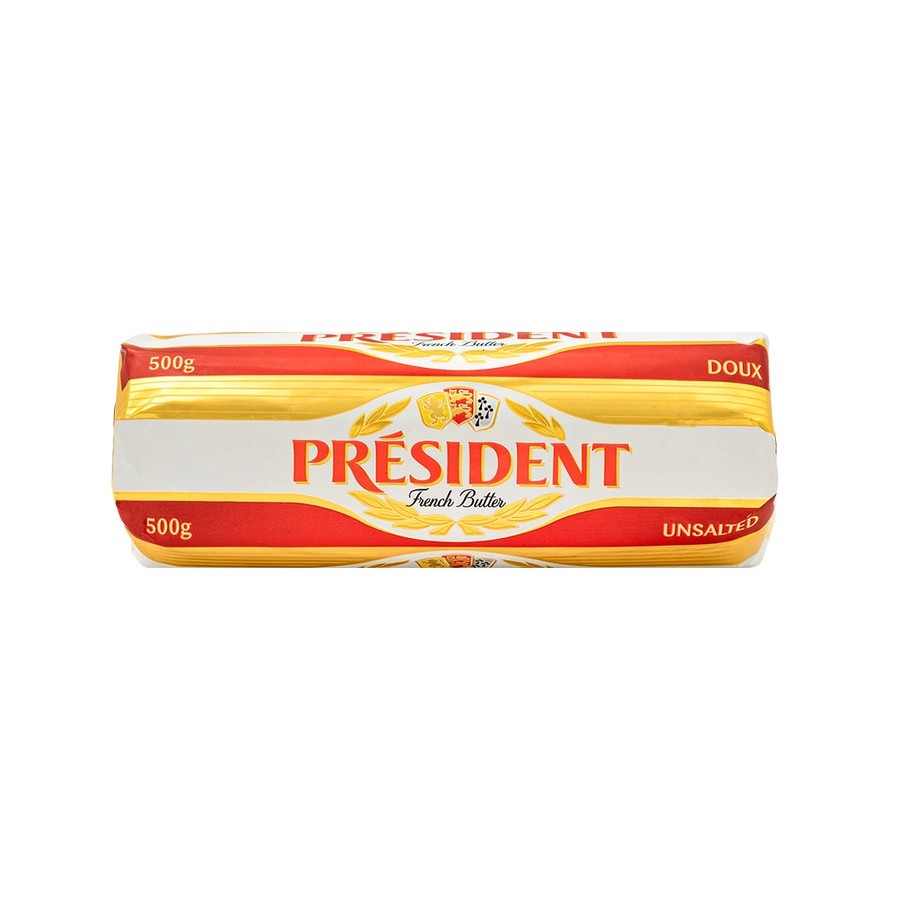 

Unsalted Butter President / Mentega Tawar President - 500 Gram