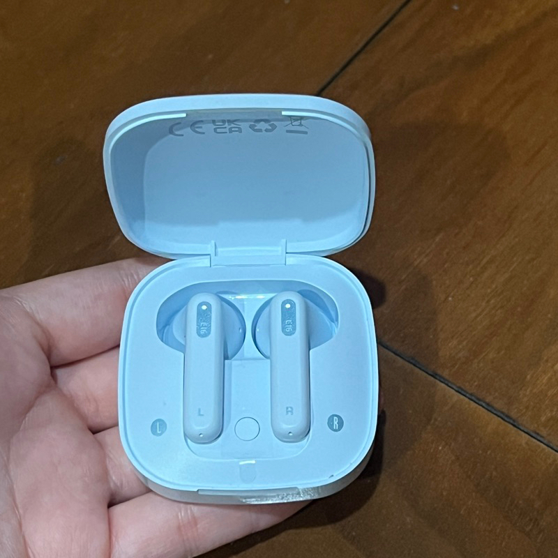 Baseus Bowie E16 TWS Earphone Earbuds Headset Wireless Warna Biru Muda Baby Blue Preloved Second Bek