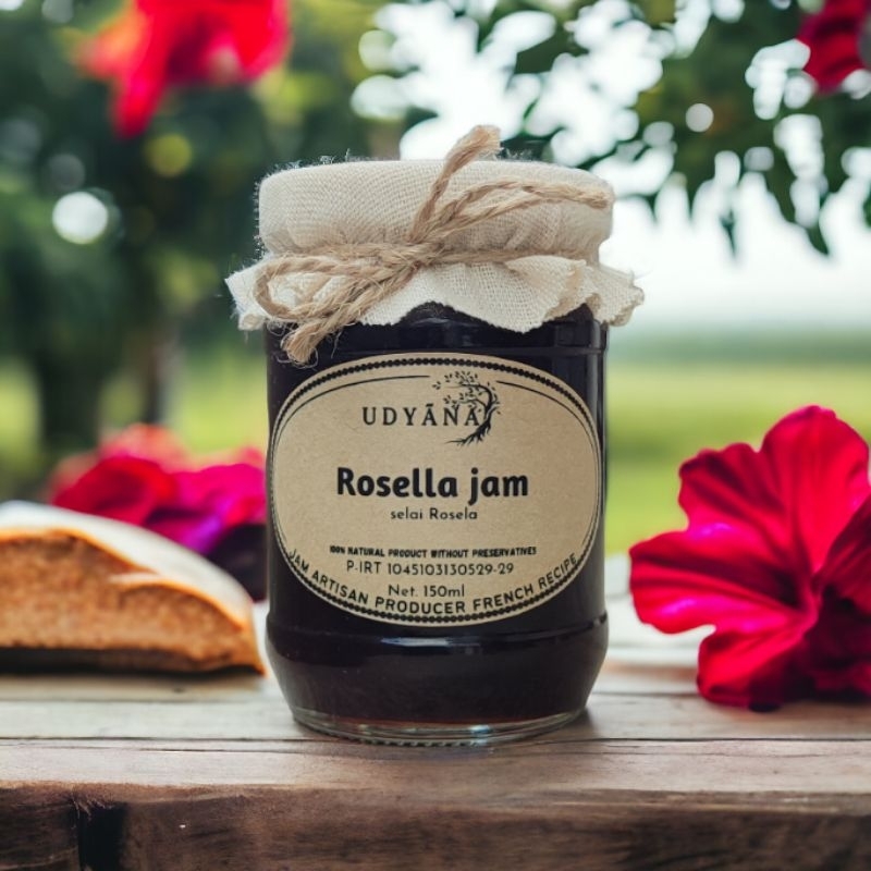

Udyana Rosella jam | selai rosella 150gr ( No preservatives, vegetarian and vegan friendly)