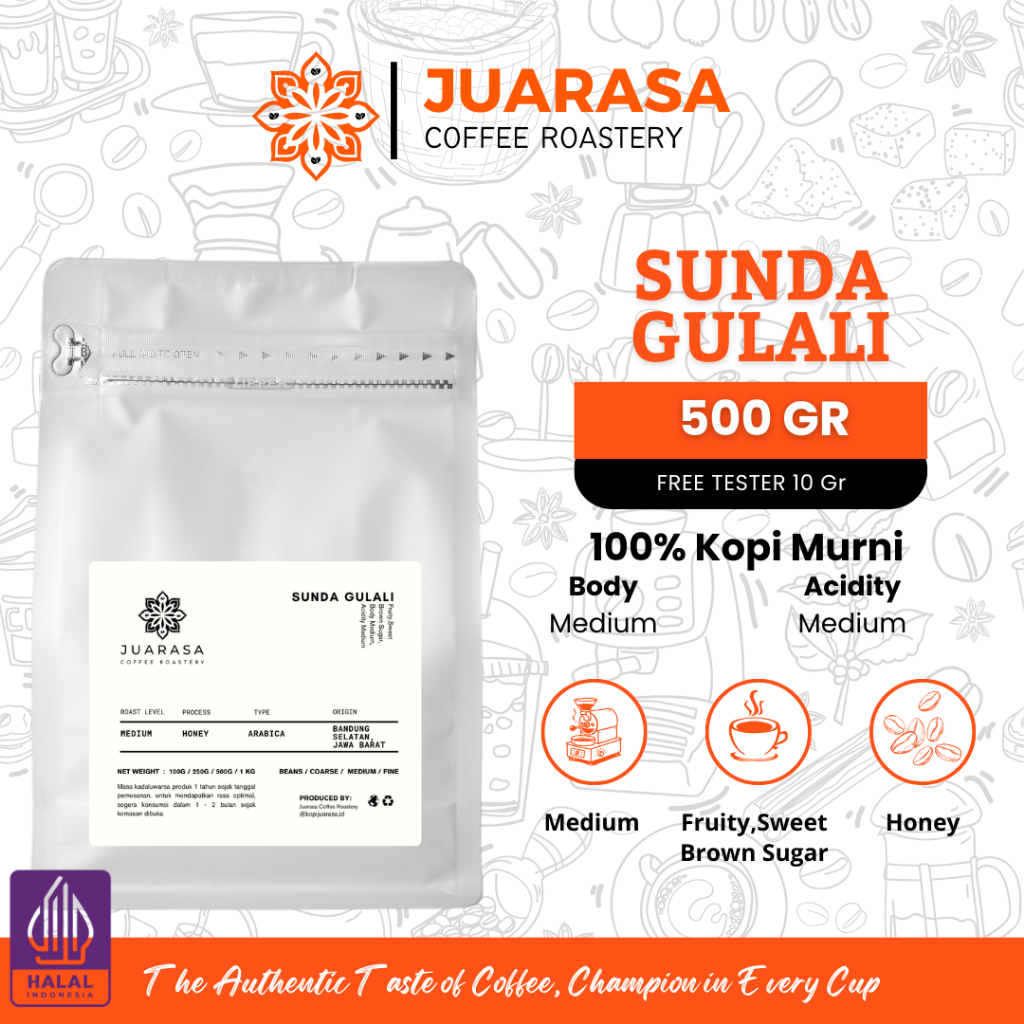 

BIJI KOPI ARABIKA SUNDA GULALI HONEY 500gr - Asli Original