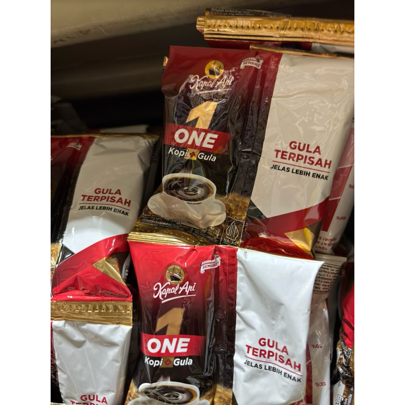 

Kapal Api One Kopi + Gula Terpisah isi 10/renceng