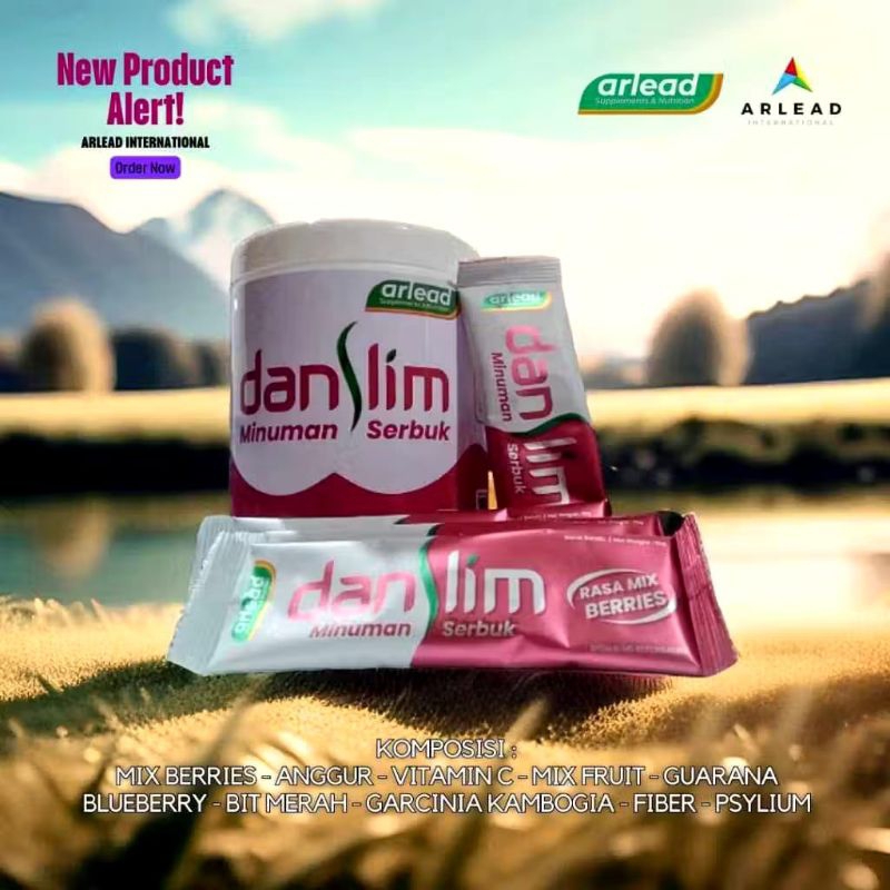 Danslim Minuman Detox Fiber Pelangsing Menurunkan Berat Badan