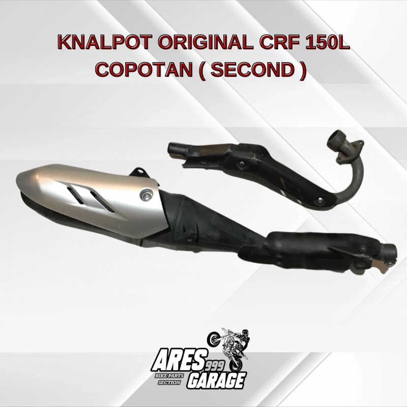 KNALPOT STANDAR CRF 150 L ORIGINAL COPOTAN KNALPOT ORIGIAL CRF 150 L
