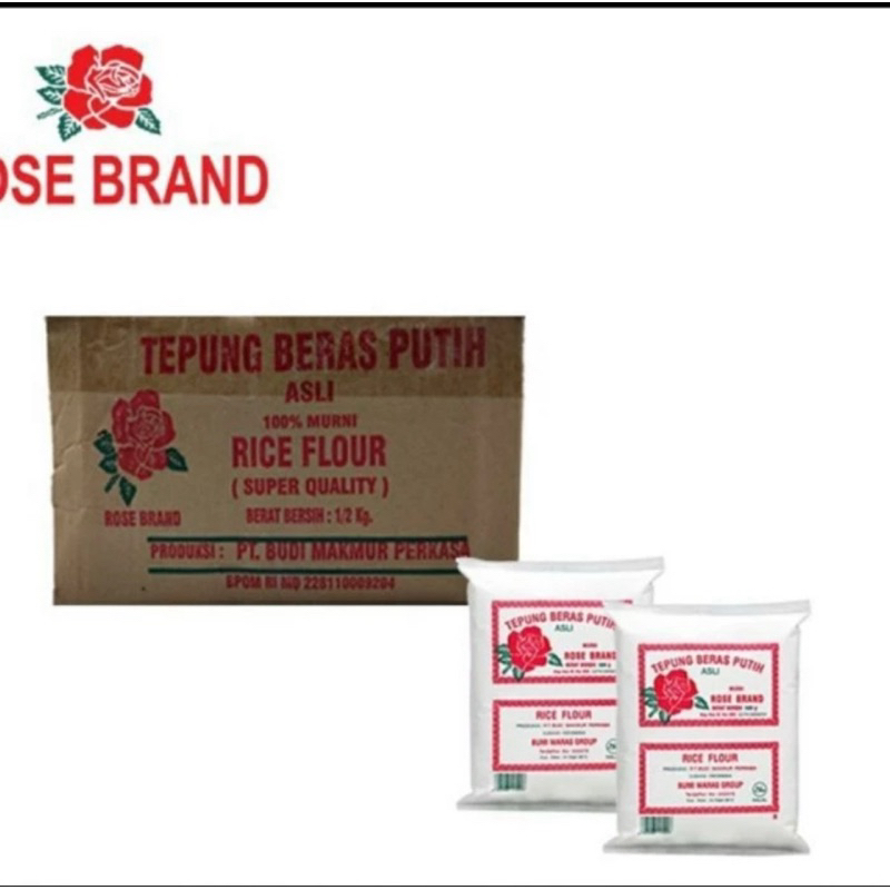 

Tepung Beras Rosebrand 500gr karton