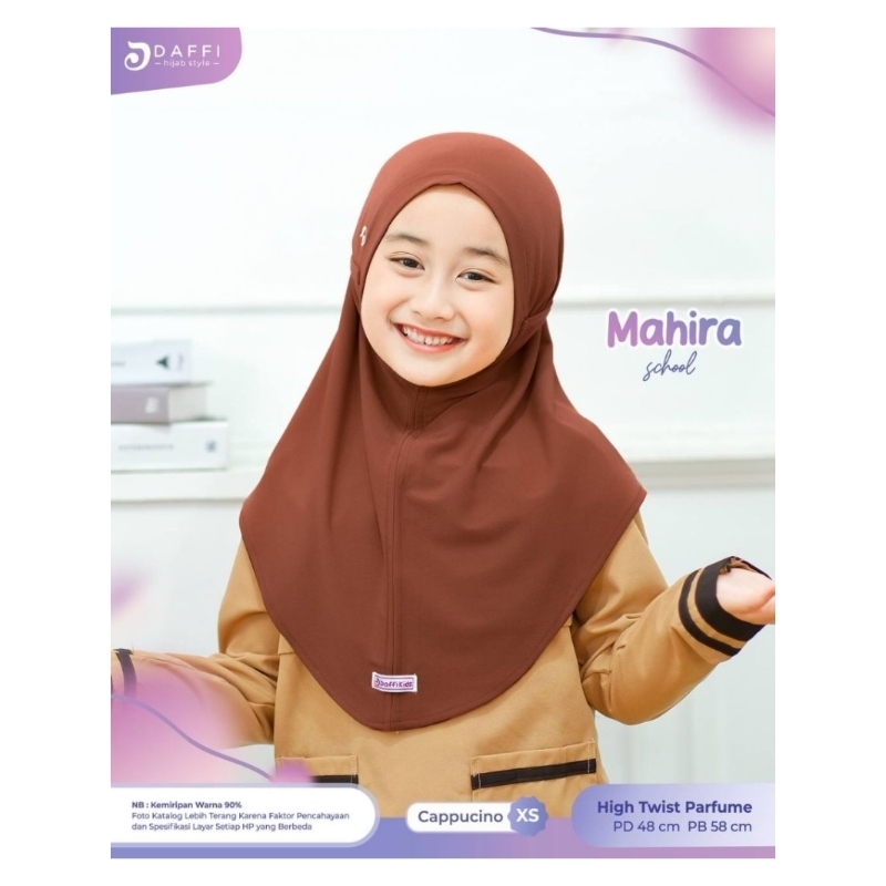 MAHIRA SCHOOL XS Ori by DAFFI hijab / jilbab anak sekolah TK